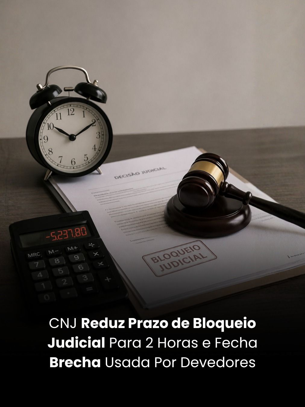 CNJ Reduz Prazo de Bloqueio Judicial Para 2 Horas e Fecha Brecha Usada Por Devedores